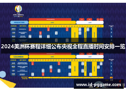 2024美洲杯赛程详细公布央视全程直播时间安排一览